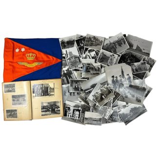 Original Dutch-Indies 1947-1950s large grouping of photographs, album and car pennant from Generaal-majoor, C. Mante