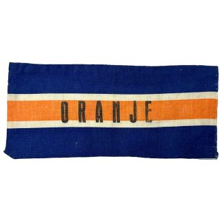 Original WWII Dutch Binnenlandse Strijdkrachten 'Oranje' armband militaria bevrijding verzamelen Tweede Wereldoorlog verzet
