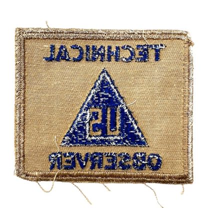 Original WWII US civilian technical observer patch