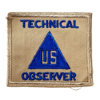 Original WWII US civilian technical observer patch