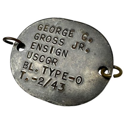Original WWII USCGR dog tag