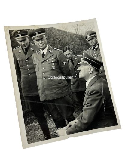 Original WWII German Waffen-SS photo of Adolf Hitler and high-ranking SS officers