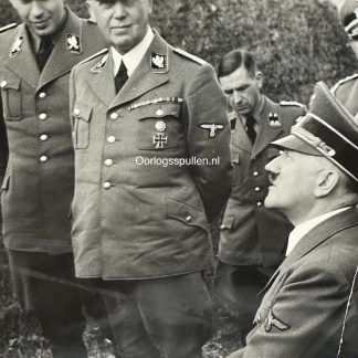 Original WWII German Waffen-SS photo of Adolf Hitler and high-ranking SS officers