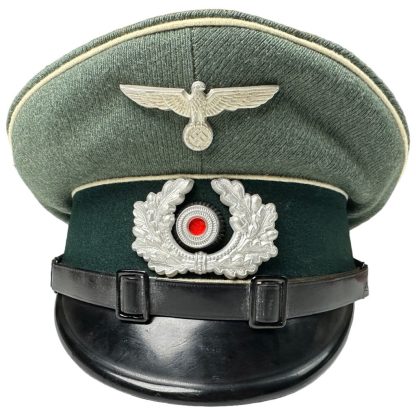 Original WWII German WH NCO/EM infantry visor cap