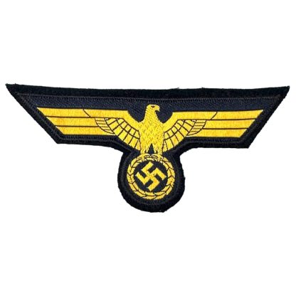 Original WWII German Kriegsmarine EM/NCO breast eagle militaria cloth insignia borst adelaar embleem