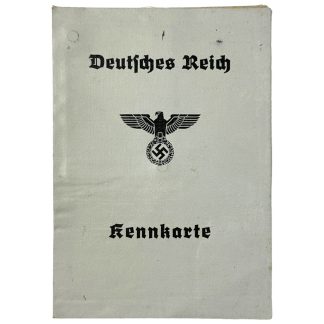 Original WWII German Kennkarte from the town of Straubing