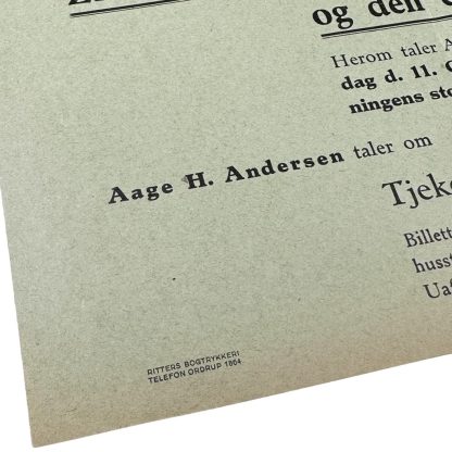 Original Danish N.S.A.P. leaflet