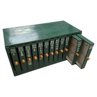 Original Pre 1940 Dutch army wooden key cabinet