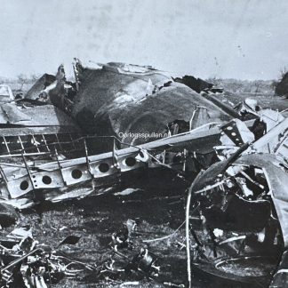 Original WWII German photo of a crashed British aircraft