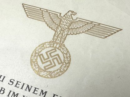 Original WWII German death certificate Grenadier-Regiment 691