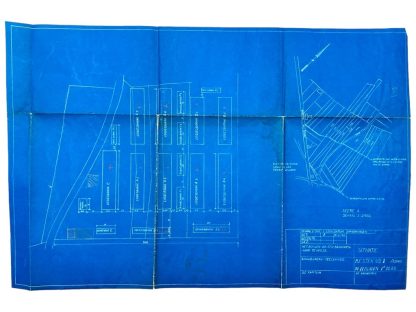 Original 1940 Dutch army blueprints for a barracks camp in Heeze
