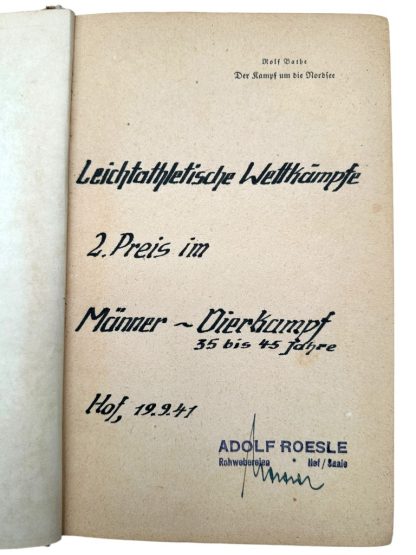Original WWII German Kriegsmarine book Der Kampf um die Nordsee