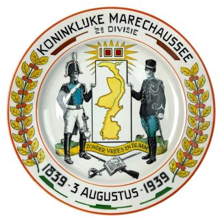 Original Pre 1940 Dutch Marechaussee plate 2nd Division (Compagnie Limburg)