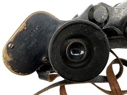 Original WWI French binoculars with leather case