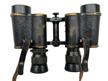 Original WWI French binoculars with leather case