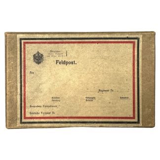 Original WWI German Feldpost carton box militaria
