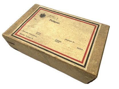 Original WWI German Feldpost carton box militaria Erste Weltkrieg