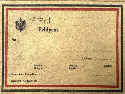 Original WWI German Feldpost carton box World War I