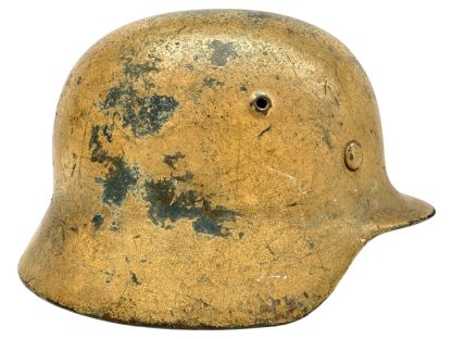 Original WWII German M35 Luftwaffe tan camouflage helmet Luftwaffe casque allemand