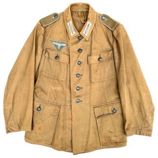 Original WWII German WH tropical M43 uniform jacket