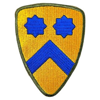 Original WWII US 2nd Cavalry Division patch militaria World War II cloth insignia
