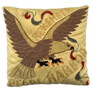Original WWII US 'Remember Pearl Harbor' pillow Militaria collectibles World War II