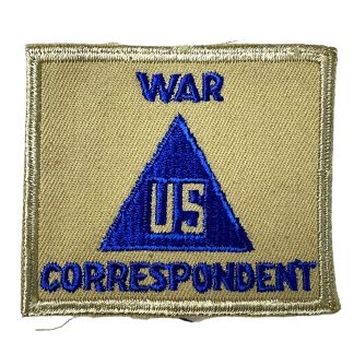 Original WWII US civilian war correspondent patch militaria World War II insignia