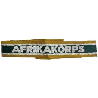 Original WWII German Afrikakorps cuff title militaria