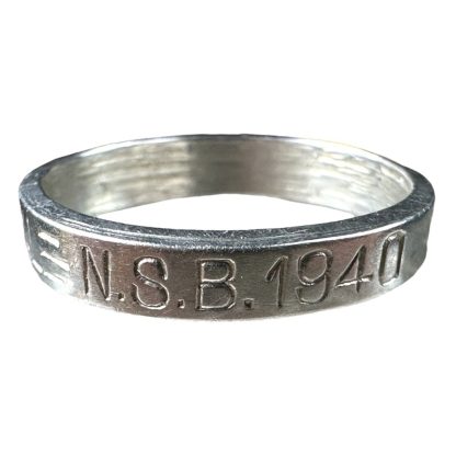 Original WWII Dutch NSB 'Goud om Yzer' ring militaria Nationaal Socialistische Beweging