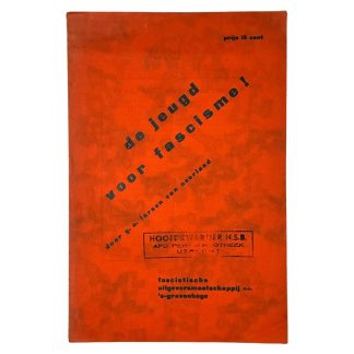 Original 1933 Dutch fascist youth union brochure 'De Jeugd voor Fascisme!'