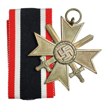 Original WWII German War Merit cross with Swords