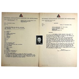 Original WWII Dutch Waffen-SS volunteer documents and pass photo