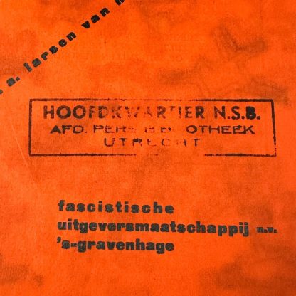 Original 1933 Dutch fascist youth union brochure 'De Jeugd voor Fascisme!'