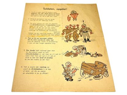 Original WWII Dutch Waffen-SS flyer about gathering information about the enemy