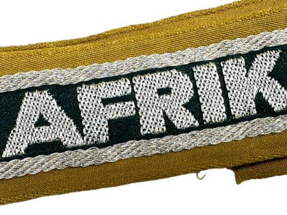 Original WWII German Afrikakorps cuff title