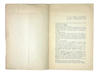 Original 1933 Dutch fascist youth union brochure 'De Jeugd voor Fascisme!'