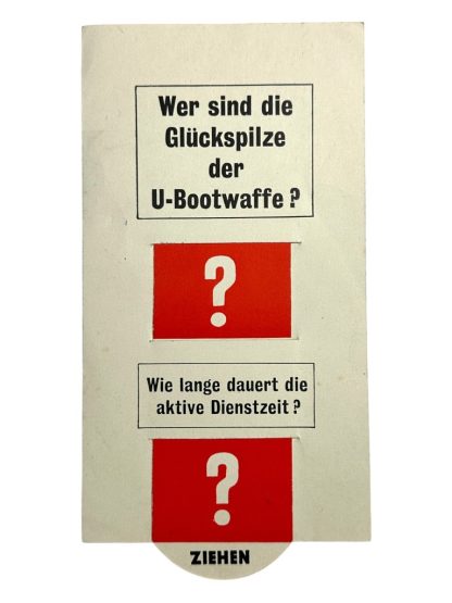 Original WWII Allied Anti-Kriegsmarine U-Boot leaflet