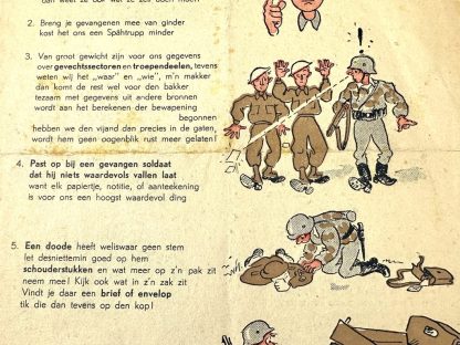 Original WWII Dutch Waffen-SS flyer about gathering information about the enemy