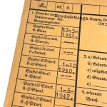 Original WWII Dutch SS-Stammkarte (Germaansche SS Standarte 3)