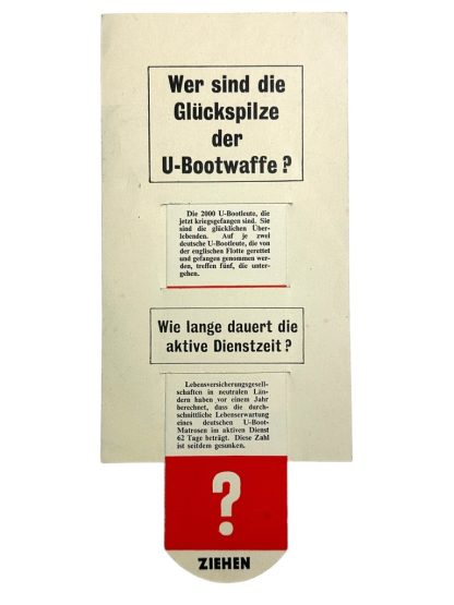 Original WWII Allied Anti-Kriegsmarine U-Boot leaflet