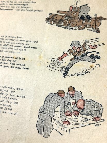 Original WWII Dutch Waffen-SS flyer about gathering information about the enemy