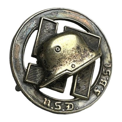 Original WWII German NSDFBSt membership pin Nationalsozialistischer Deutscher Frontkämpferbund Stahlhelm