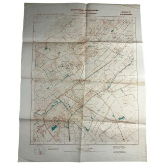 Original WWII German map 's-Gravenhage militaria Den Haag stafkaart
