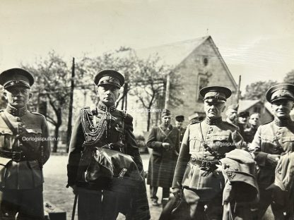 Original WWII Allied photo of liberated Dutch Army Generals in Konigstein