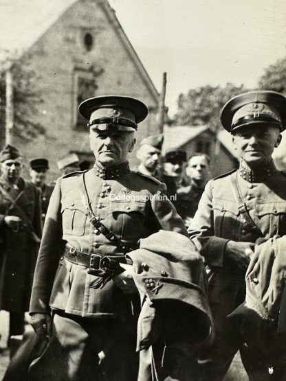 Original WWII Allied photo of liberated Dutch Army Generals in Konigstein