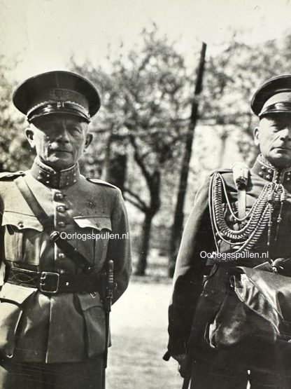 Original WWII Allied photo of liberated Dutch Army Generals in Konigstein