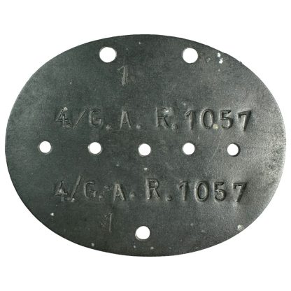 Original WWII German Erkennungsmarke Gebirgs-Artillerie-Regiment 1057 militaria mountain troops dog tag ww2