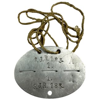 Original WWII German Erkennungsmarke Infanterie-Regiment 183 - militaria - dog tag - Duits leger naamplaatje