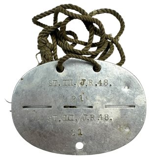Original WWII German Erkennungsmarke Infanterie-Regiment 48 - militaria - dog tag - naamplaatje