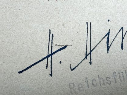 Original WWII German 'Ritterkreuz vorschlag' Himmler signed document